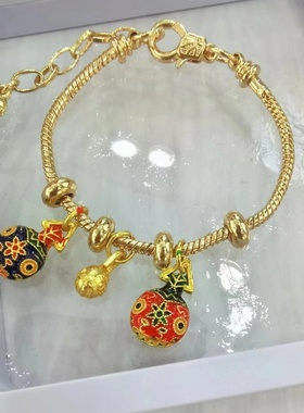 吞金兽手链一家三口款招财流行时尚设计款手环福运国潮风