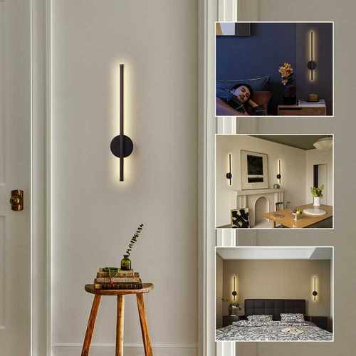 长条壁灯LED可遥控调光充电免布线磁吸线条墙壁卧室床头壁灯