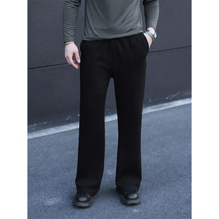 版 黑色西裤 型运动长裤 阔腿裤 春秋宽松微喇弯刀卫裤 男款 直筒休闲裤
