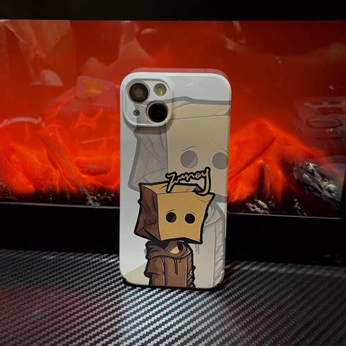 iPhone苹果菲林硬壳动漫风纸箱人