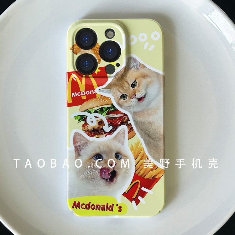 iPhone菲林PC卡通M记集全包精孔