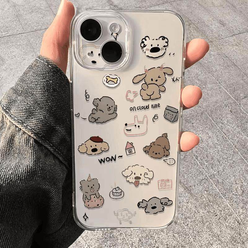 卡通趣味小狗卡通保护套适用iPhone16透明苹果15promax情侣小米13/14全包红米K60/70软壳note13/14天使眼防摔,3C数码配件,手机保护套/壳,淘宝优惠券,粉丝福利购,淘宝优惠卷