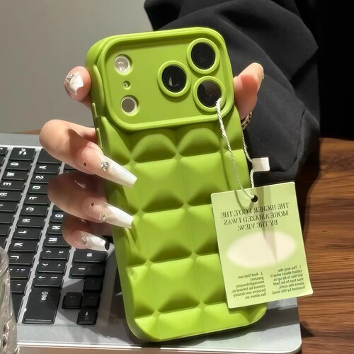 IPhone17promax立体格子手机壳