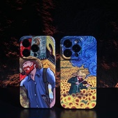 梵高手机壳菲林壳适用于华为mate40pro星空iphone12promax油画风30vivo向日葵oppo小米11x周边p50pro艺术一加