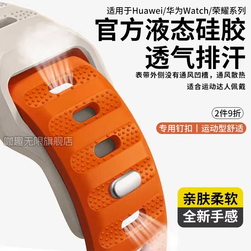 适用荣耀亲选Rossini2i硅胶表带