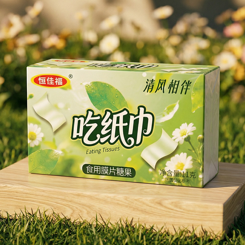 可以吃的纸巾糯米纸同学聚会办公室解闷糖果纸巾小孩搞怪整蛊零食