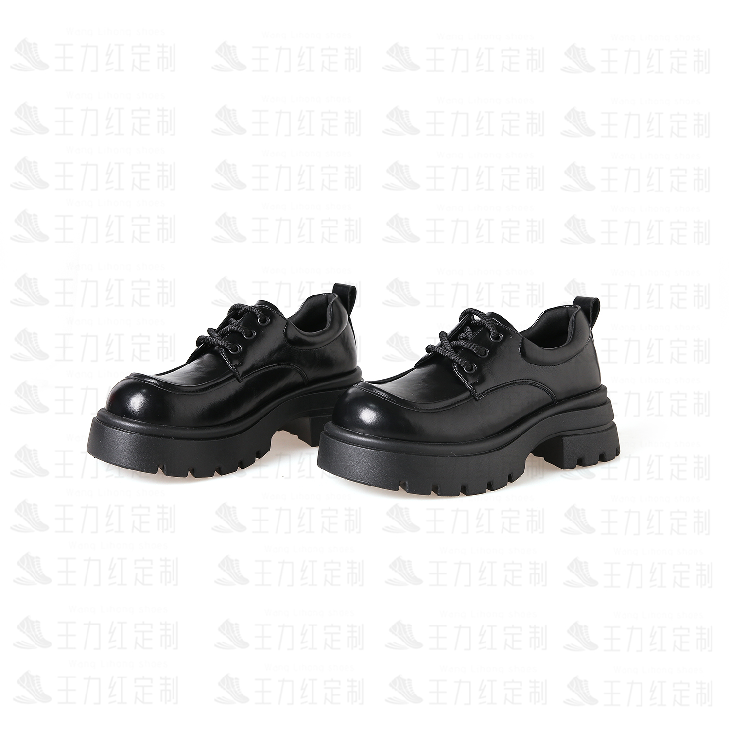 【跟高5CM】王力红家定制 WN7151  新款S定制休闲乐福鞋