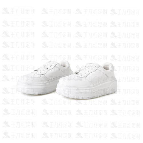 【跟高4.5CM】王力红家定制 SZ1988-1  新款S定制休闲小白鞋