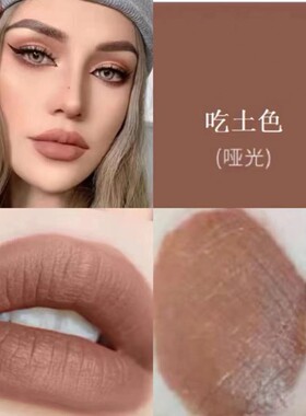 吃土色口红欧美妆复古正红冷门高级色哑光棕色咖色摩卡樱桃色裸色