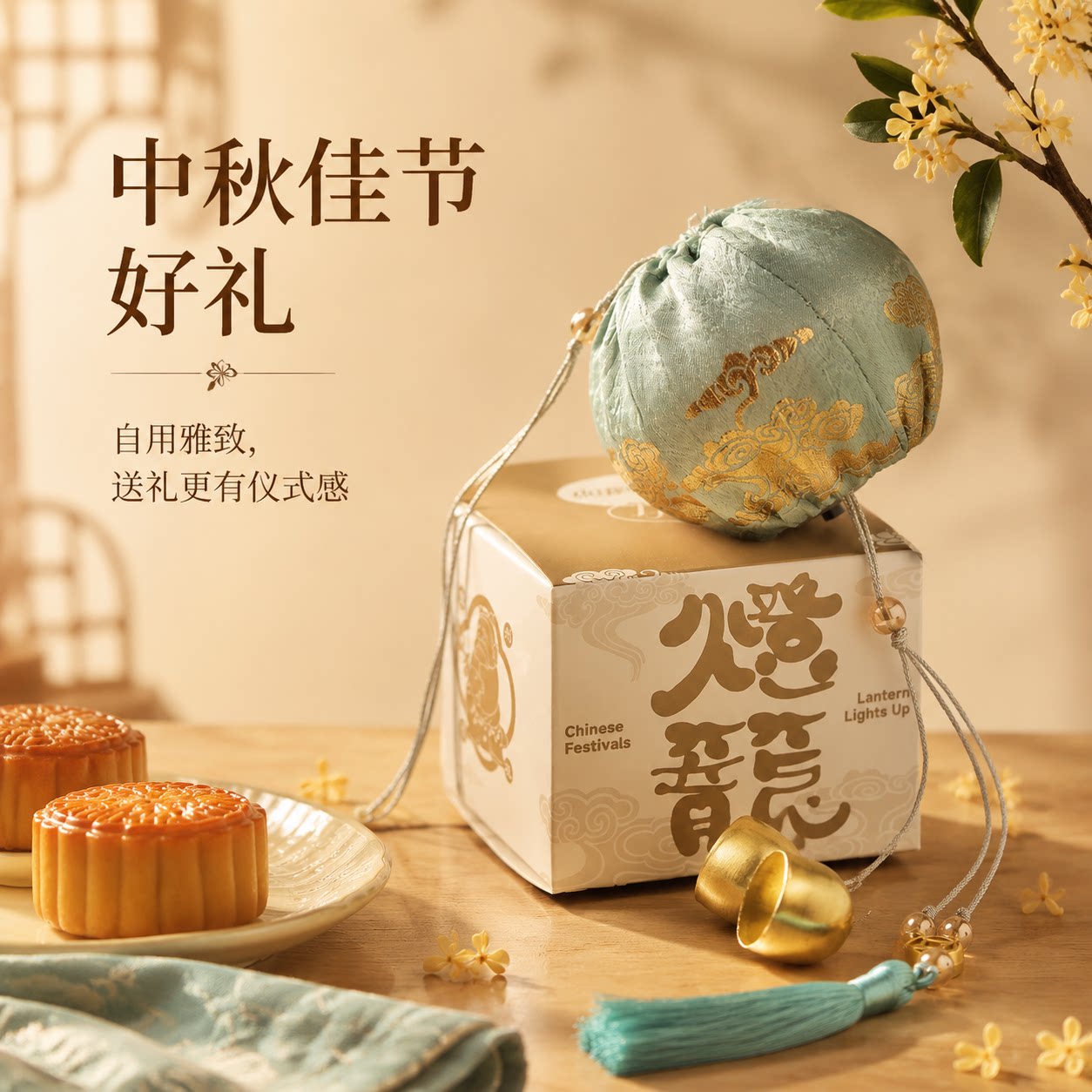 中秋小灯笼挂件客厅入户门挂饰图片