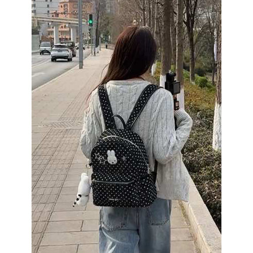 波点米菲双肩包女2026新款书包