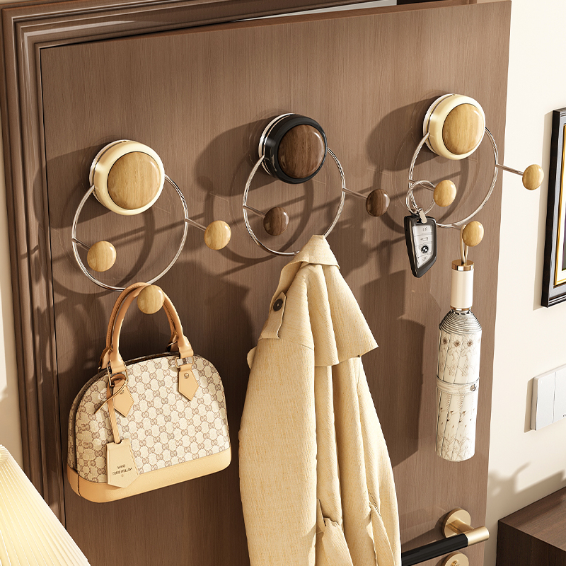 环形吸盘挂钩免打孔门后挂衣钩