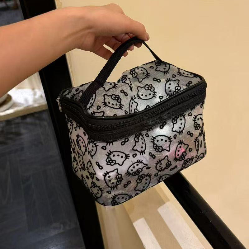 kitty网纱化妆包女化妆刷收纳袋