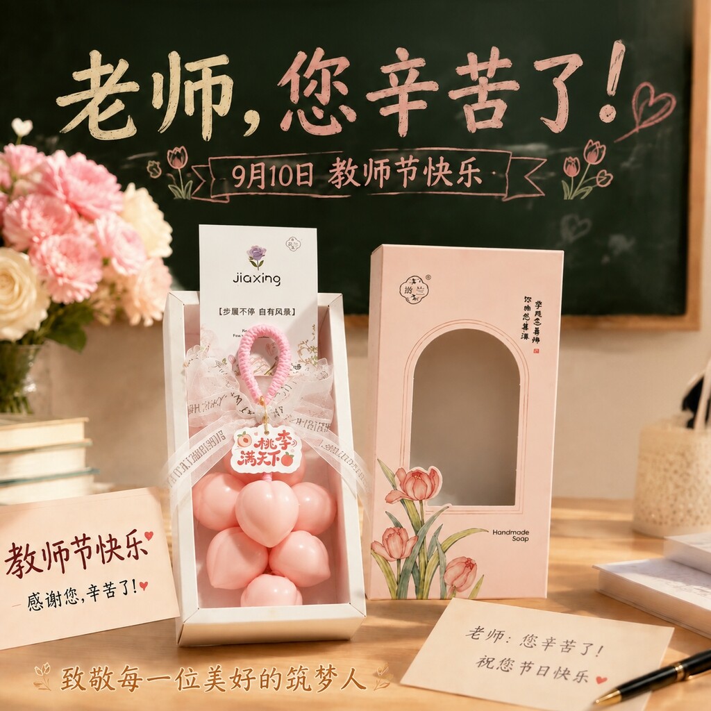 教师节送老师礼物桃李满天下香皂