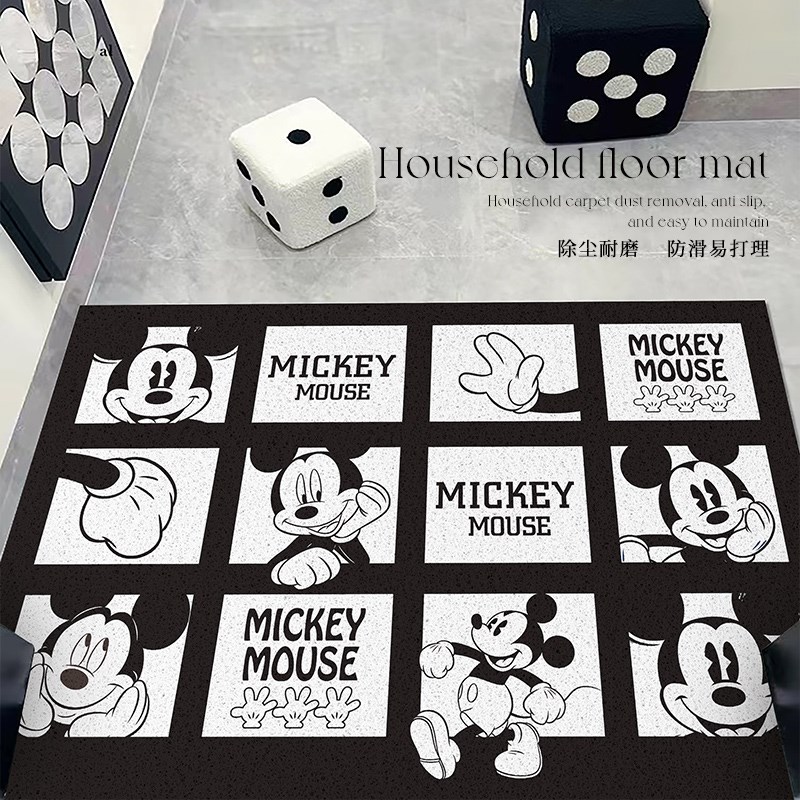 卡通入户门地垫米奇丝圈