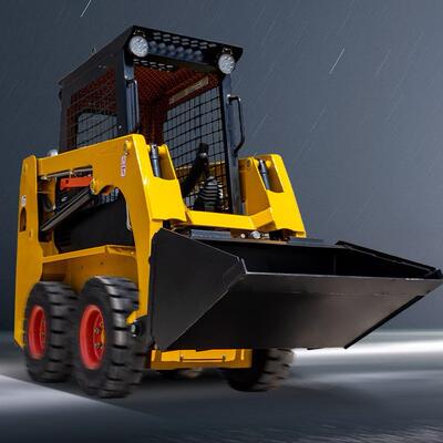 Hightop直供四驱越野轮式装载机 水利发电市区改造工程运输装载机