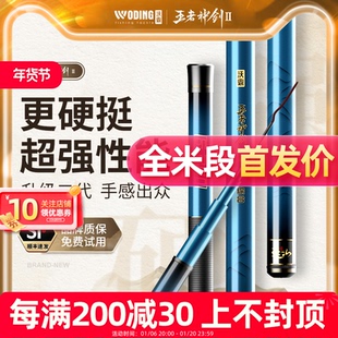 名伦旗舰竿王者神剑二代钓鱼竿手杆超轻硬鲫鱼黑坑台钓竿轻量大物