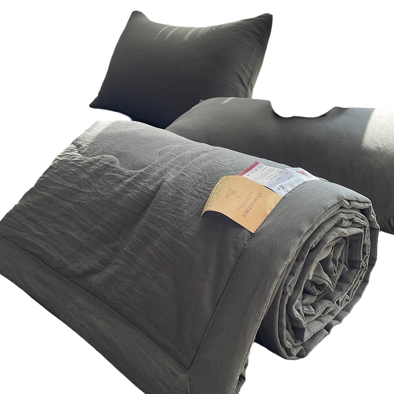 夏季新款水洗棉夏凉被四件套轻奢