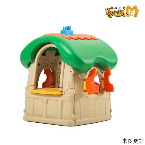 带发声门铃蘑菇小屋儿童游戏屋室内幼儿园塑料小房子户外玩具卡通图片