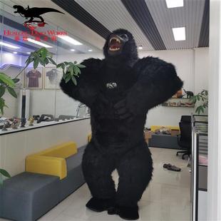 大型仿真工厂玻璃钢制作厂家大猩猩互动娱乐暖场游乐园引流神器