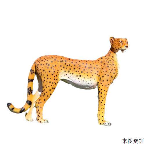 大型园林景观仿真狮子老虎金钱豹动物模型玻璃钢雕塑景区装饰摆件