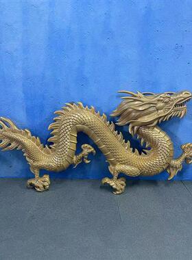 定制玻璃钢雕塑龙模型白酒店铺门头装饰壁挂创意招牌龙摆件中国龙