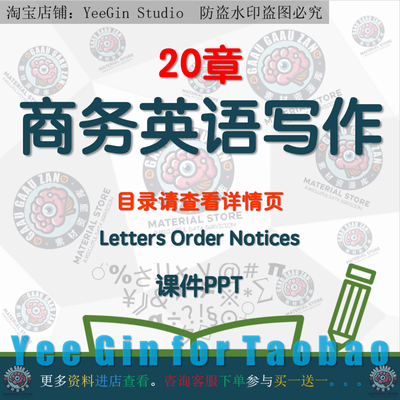 商务英语写作课件PPT Letters Order Invitations Notices