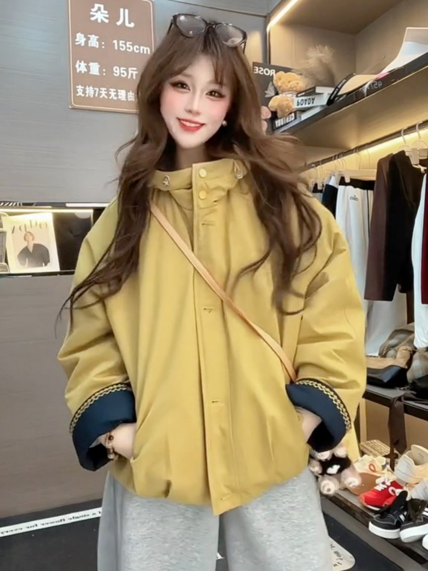 连帽加绒加厚棉衣外套女2025秋冬新款小个子休闲宽松派克服上衣潮