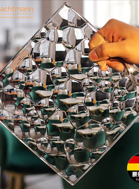 Nachtmann德国进口水晶玻璃SPHERE水立方水果盘干果盘客厅欧式