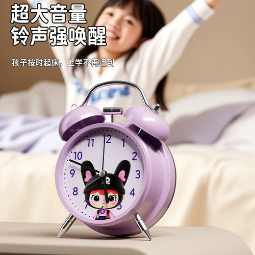 智能2025小闹钟学生初中生专用起床儿童男孩女孩时钟强力叫醒