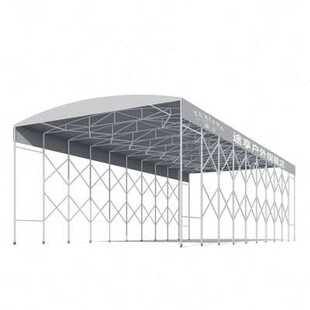 移动推拉棚仓库厂房伸缩雨棚大型遮阳棚活动帐篷推拉雨棚布推拉蓬