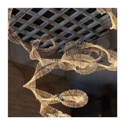 制作七彩异形灯饰个性创意造型吧台氛围变色龙咖啡厅装饰吊灯