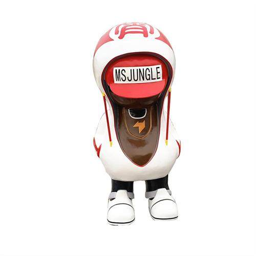 玻璃钢卡通猫女公仔雕塑大型商场店铺迎宾门头美陈园林景观摆件