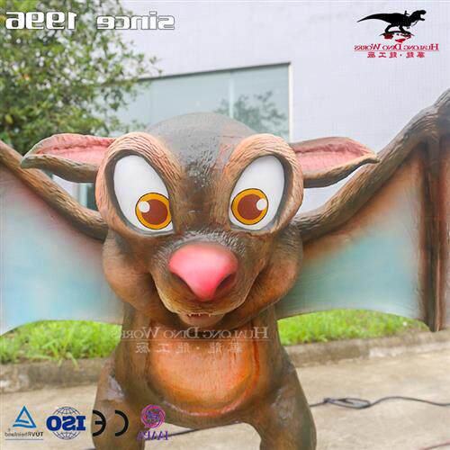 机械电动仿真卡通蝙蝠模型可动可叫可互动拍照动物园商场活动产品