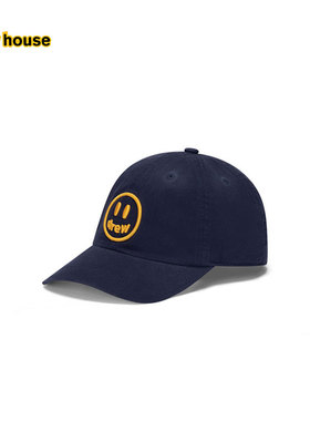 drew house mascot笑脸刺绣老爹棒球帽