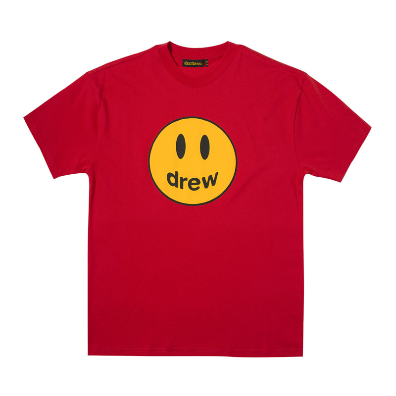 drew笑脸圆领宽松休闲短袖T恤