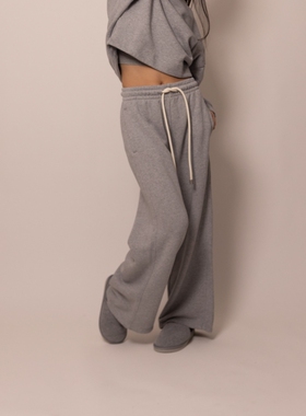 drew house basics 素感阔腿卫裤25新品男女同款