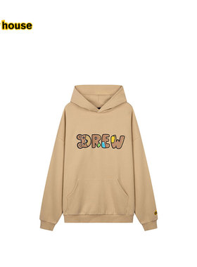 drew house theodore小熊字体宽松连帽卫衣 25年夏季新品男女同款