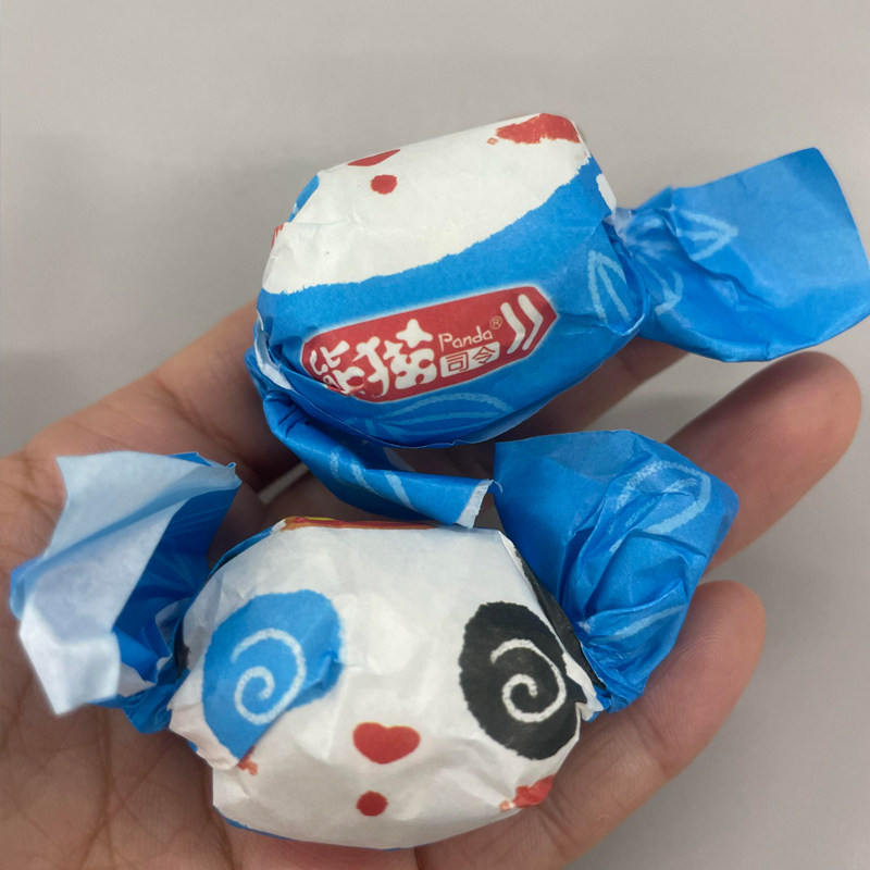 七彩熊猫糖司令陈皮梅四川特产加应子陈皮梅子蜜饯果脯景区同款