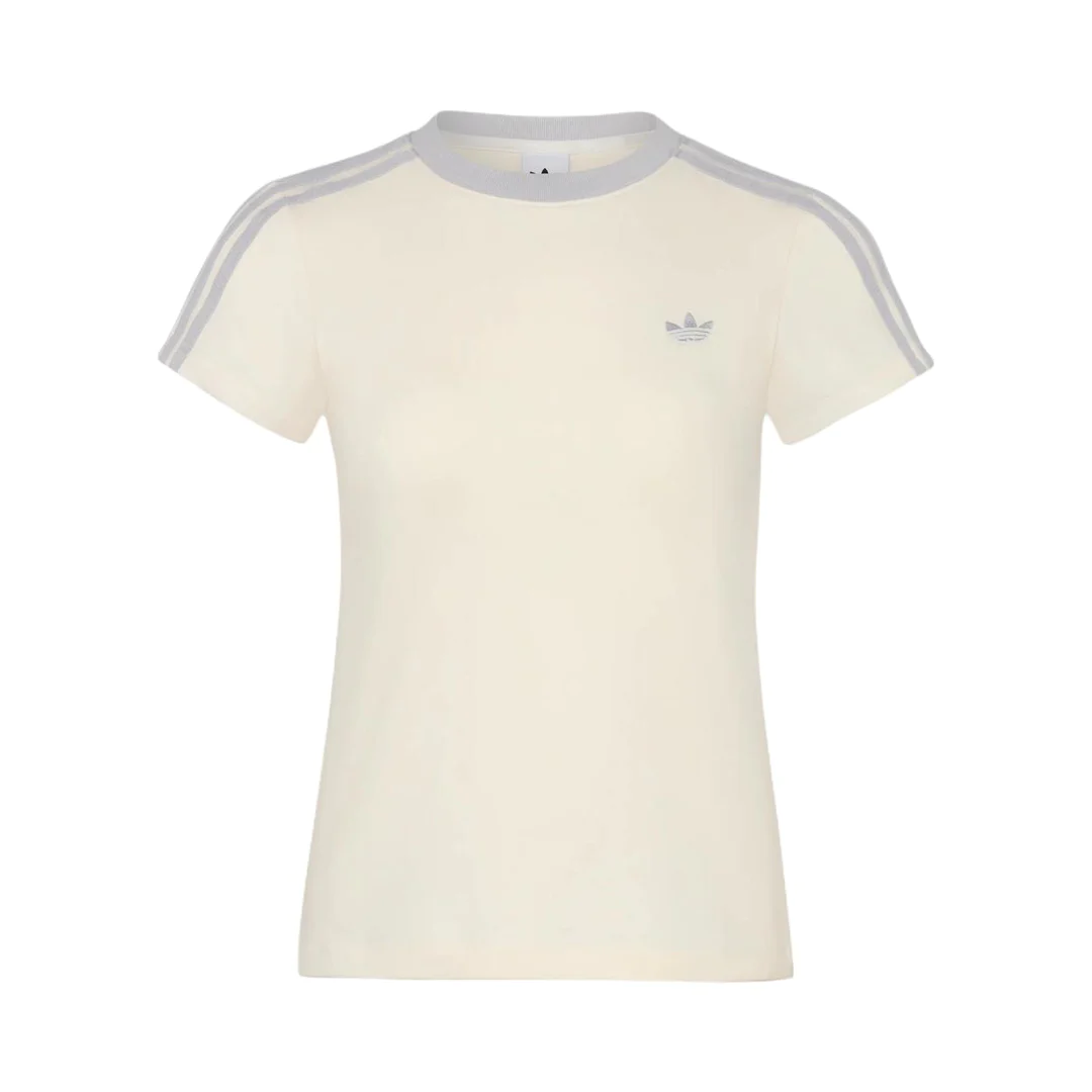 adidas Originals/三叶草 2026SS 短袖T恤 女装 KT7790 粉白