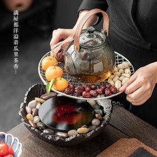 XF4O围炉煮茶全套烤茶工具插电电陶炉室内家用茶壶玻璃煮茶器煮茶