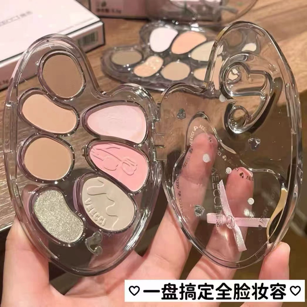 VEECCI唯资七色眼影盘化妆师专用