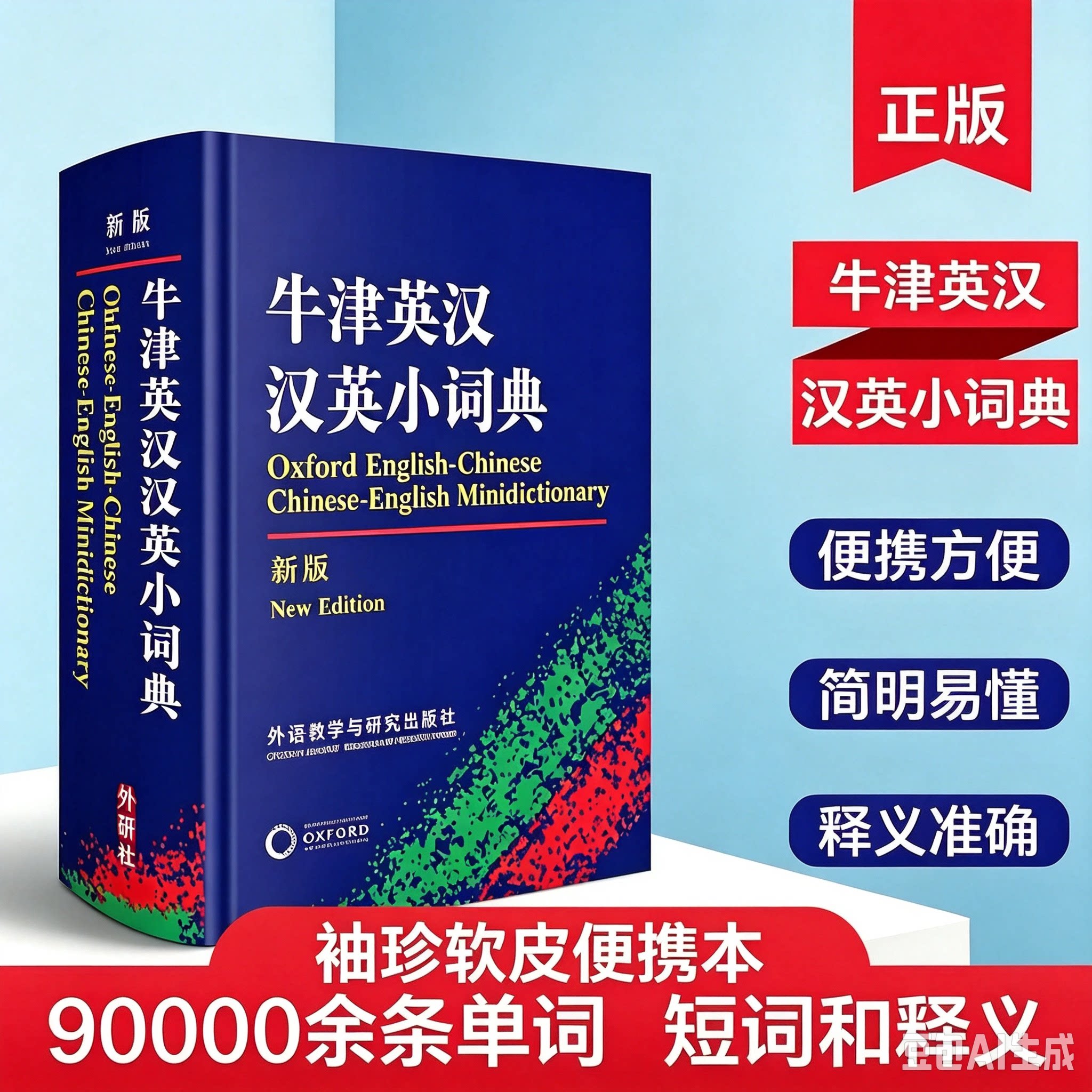 外研社牛津英汉汉英小词典 袖珍口袋版便携本小学生初中高中学生英汉双解词典 小学生拼音注音版英语字典 高中初中英语字典词典书