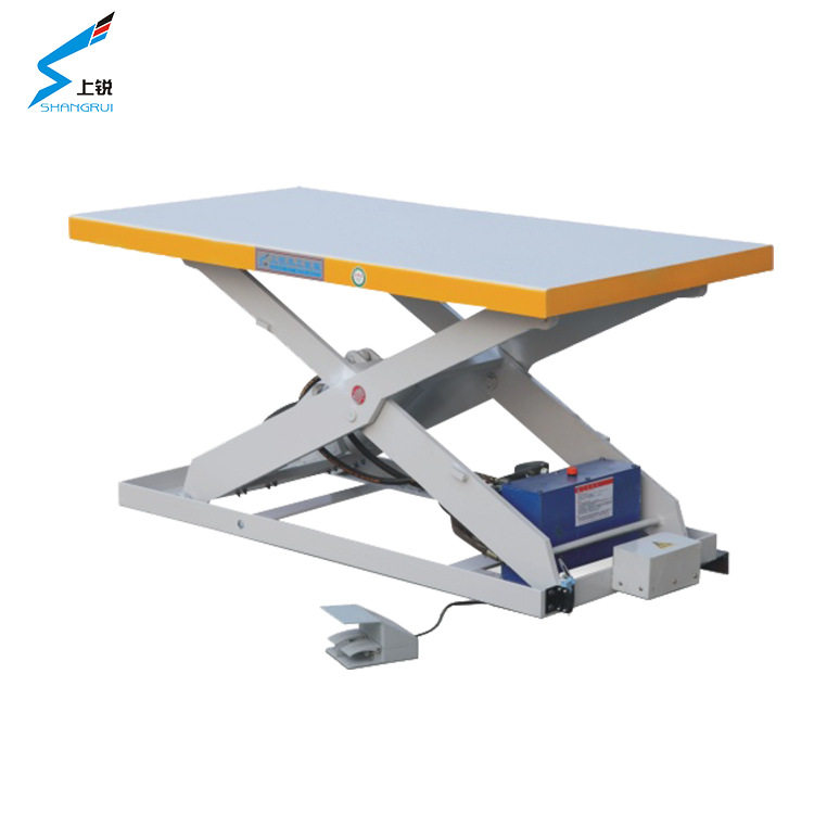 上锐电动液压升降平台汽车大型升降机大型厂房剪叉式装卸货平台