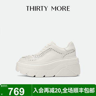女2025秋冬新款 More百搭厚底板鞋 Thirty 复古休闲鞋 甜酷出街