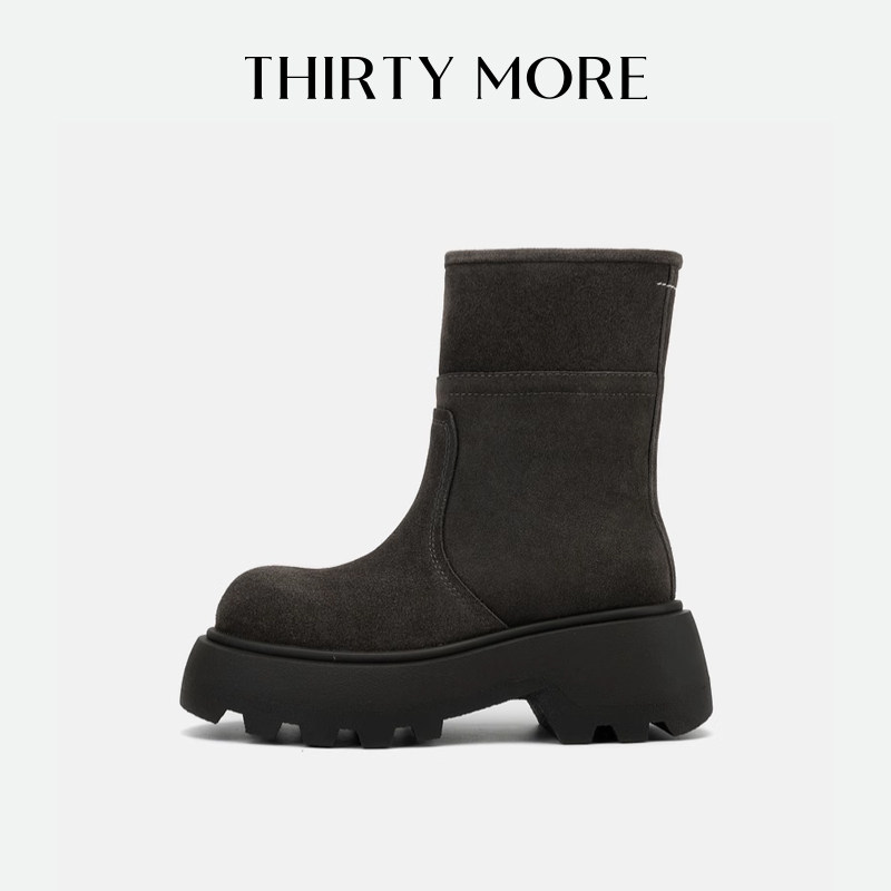 【撒哈拉】Thirty More复古短靴2024秋冬新款潮流时装靴百搭女鞋,女鞋,时装靴,淘宝优惠券,粉丝福利购,淘宝优惠卷