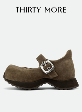 【复古学院】Thirty More复古玛丽珍鞋女2025秋冬新款气质单鞋女