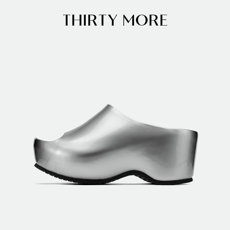 【未来主义】Thirty More厚底拖鞋女2026夏季新款露趾增高一字拖,女鞋,一字拖,淘宝优惠券,粉丝福利购,淘宝优惠卷