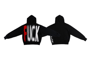 99CLUB脏话长毛400G原创潮小众重磅连帽卫衣