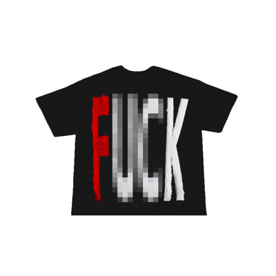 99CLUB脏话长毛原创275g重磅小众潮圆领短袖